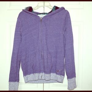 Comfy purple zip up