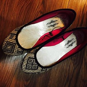 Aztec ballet flats