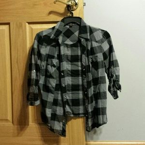 Black and Grey flannel