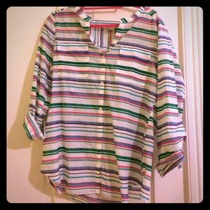 Ann Taylor loft sheer blouse