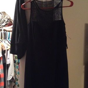 Black knee length dressy dress