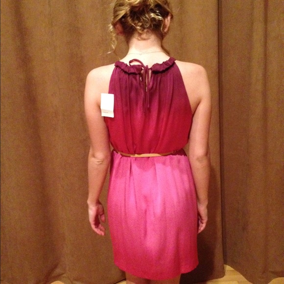 NWT Vince purple ombré silk shift dress - Picture 3 of 4