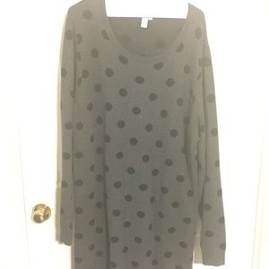 Sweater dress polka dot