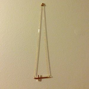 Gold cross necklace
