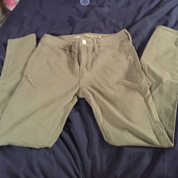 Green AE Super stretch jegging