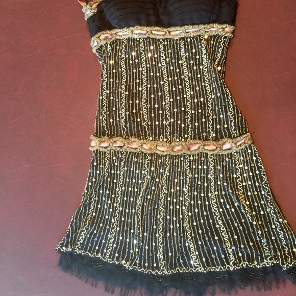Vintage Hand Beaded Dress - Picture 3 of 4