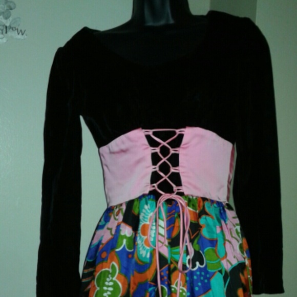 Vintage 1960s maxi dress