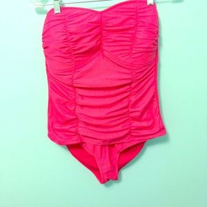 NWT Never Worn Forever21+ Pink One Piece Swimsuit