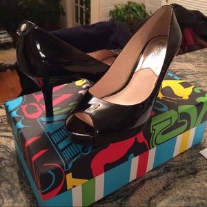 Michael Kors York peep-toe platform heels