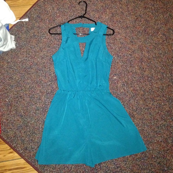 BEBE Turquoise Romper