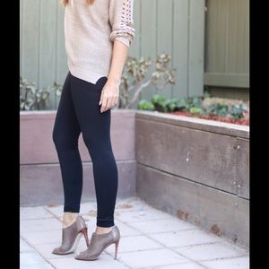 Black fleece leggings