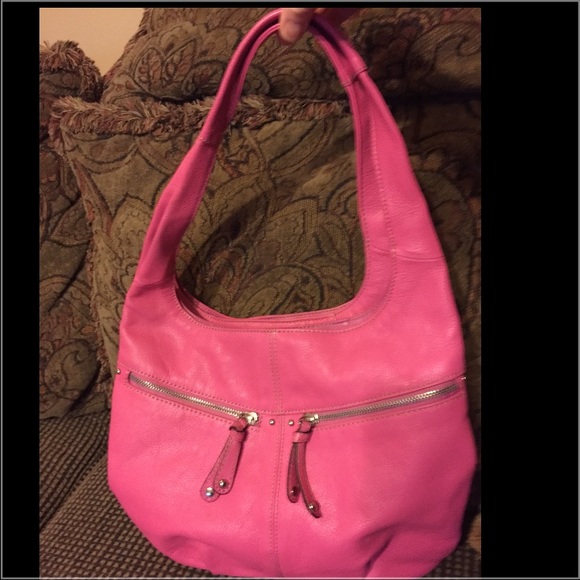 Coral Pink Tignanello Purse.