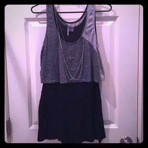 Black and gray romper