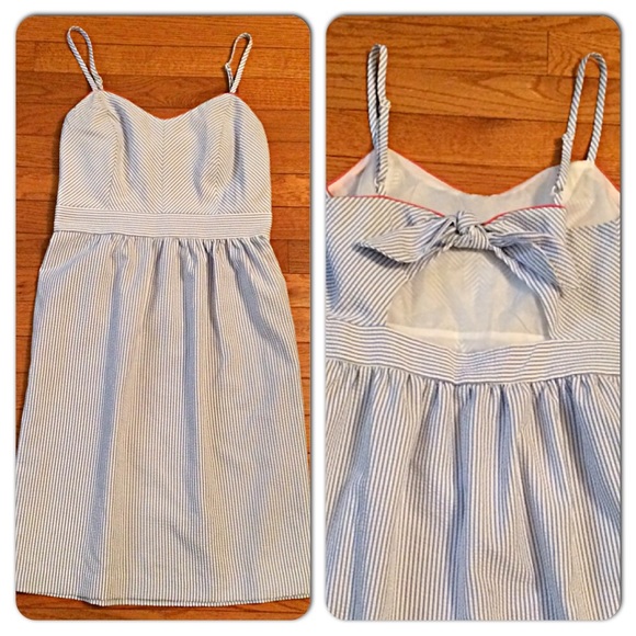 R&K Dresses & Skirts - R&K Blue and Pink Tie Back Dress SZ.6