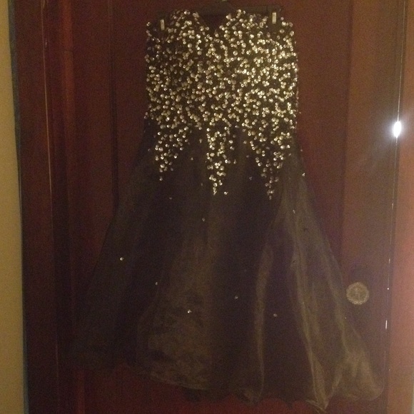 IZIDRESS black and silver sequin dress