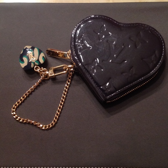 NO TRADE LV COEUR COIN PURSE monogram vernis - Picture 2 of 4