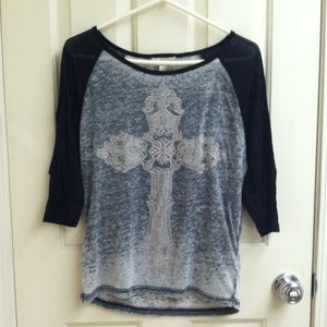 Faded cross T-shirt