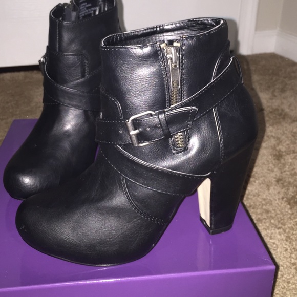 Black ankle boots
