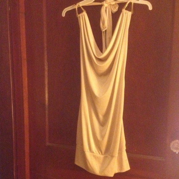 Gold party dress
