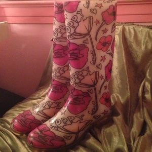 Limited Edition Coach Poppy Rain Boots