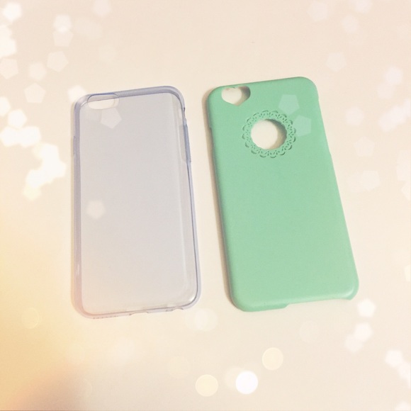 Mint & baby blue iphone 6 cases
