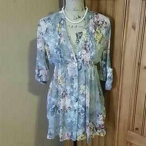 REDUCED! American Rag sheer button down