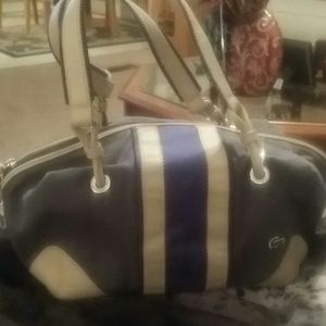 Lacoste canvas handbag