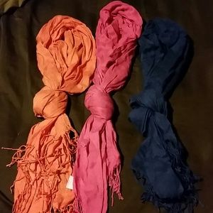 3 scarves