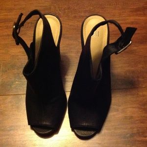 H&M peep toe sling backs