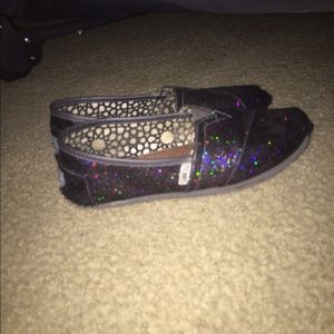 Womens Glittery Toms.