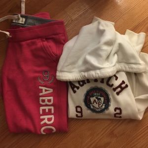 Abercrombie sweat pants + sweatshirt bundle