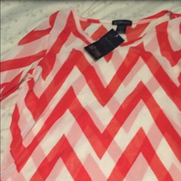 Chevron 3/4 length shirt