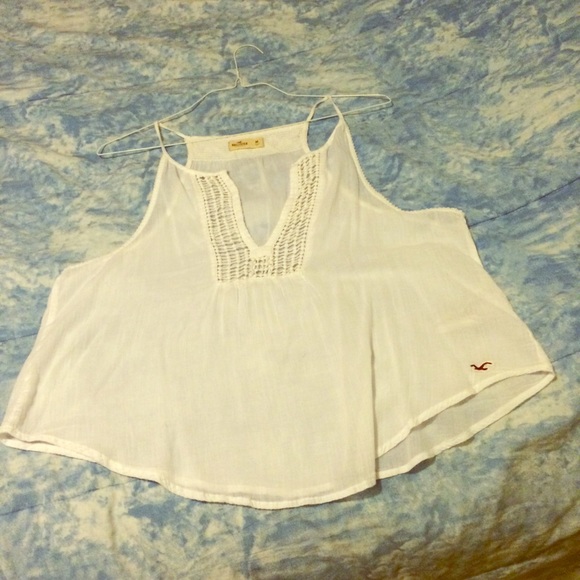 White Hollister Tank