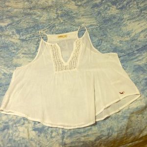 White Hollister Tank