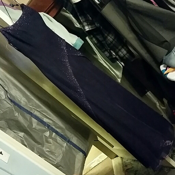 Purple evening gown