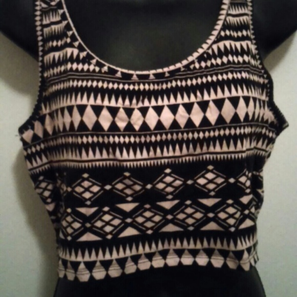 Forever 21 Tribal Print Crop Top
