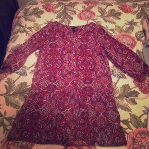 Drop waist Paisley Dress