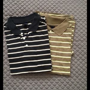 Men's Bundle 2 striped polo tee shirts