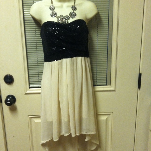 Charlotte Russe Dresses & Skirts - RUSSE HI LOW SEQUINED DRESS!! PROM OR PARTY DRESS