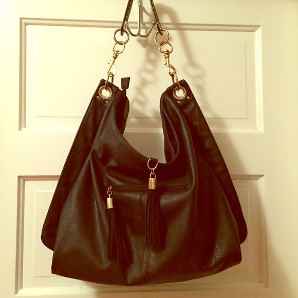 Black boho bag