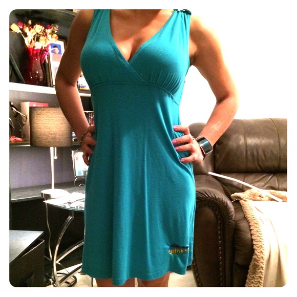 Sexy blue skater dress