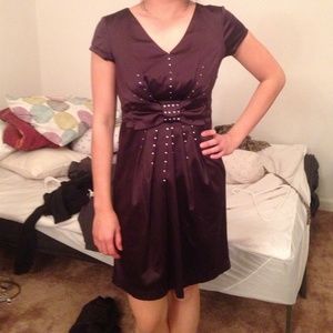 Dark purple dress
