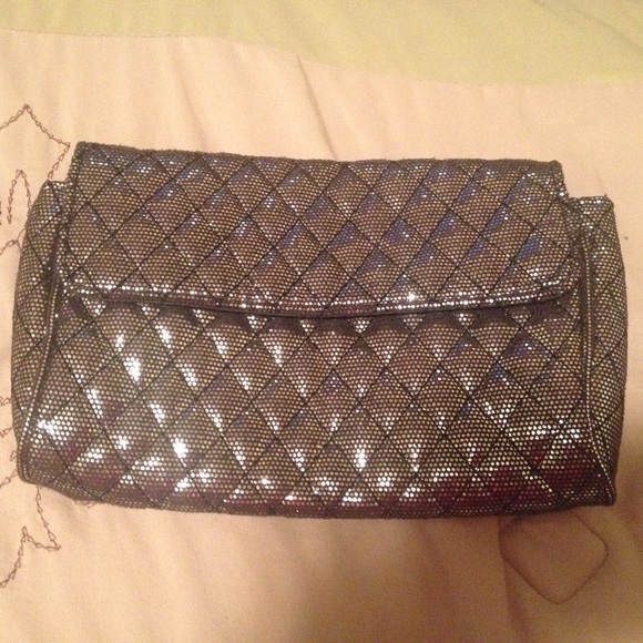 Metallic Make-Up Clutch