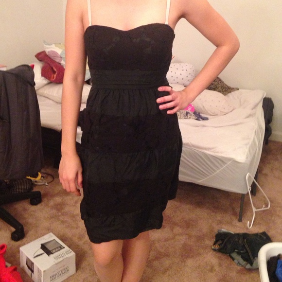Black laced dress