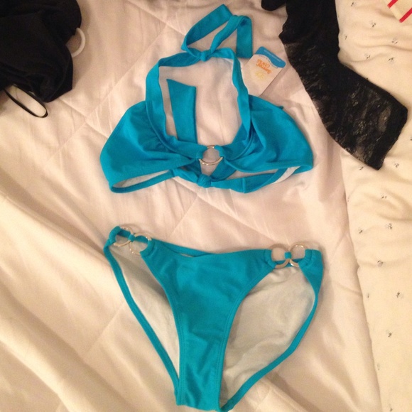 Blue swimsuit