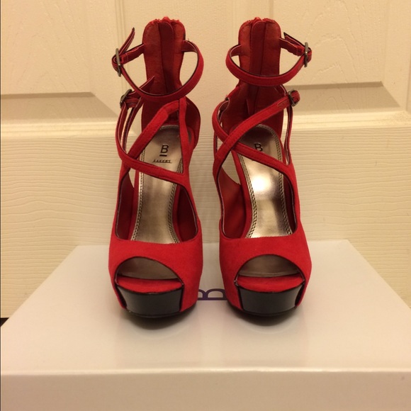 Bakers Shoes Red Emerson Heels