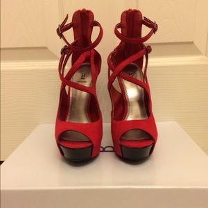 Bakers Shoes Red Emerson Heels