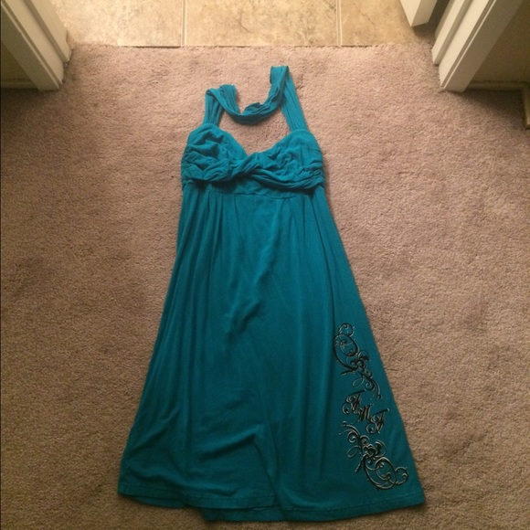 Small FMF teal dress