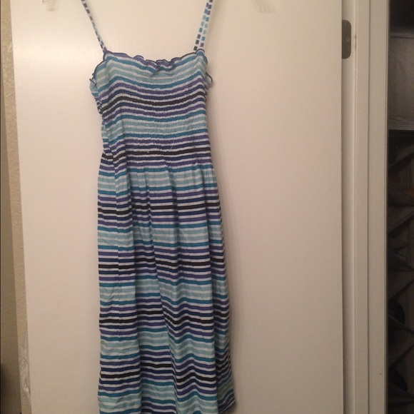 H&M stretch top and spaghetti strap dress