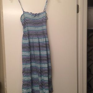 H&M stretch top and spaghetti strap dress